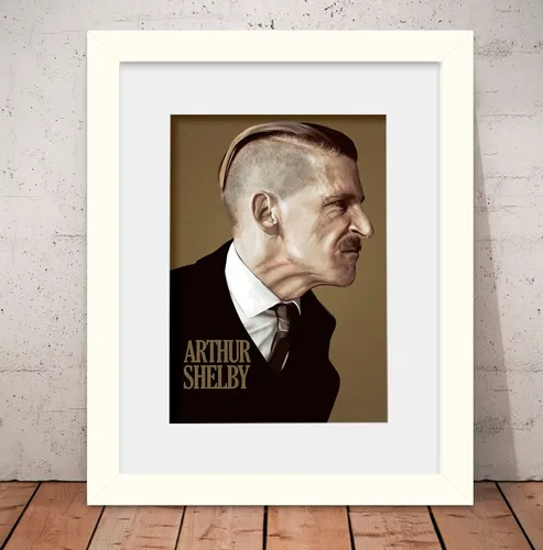 Quadro Peaky Blinders Poster 56x46cm Vidro + Paspatur W2594