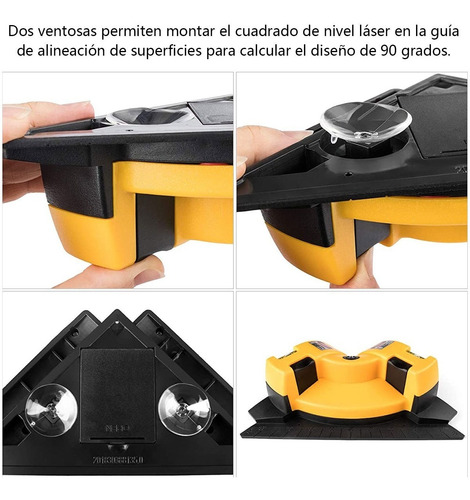 Imagen 8 de 9 de Nivel Laser Escuadra Angulo 90° Angulo Recto