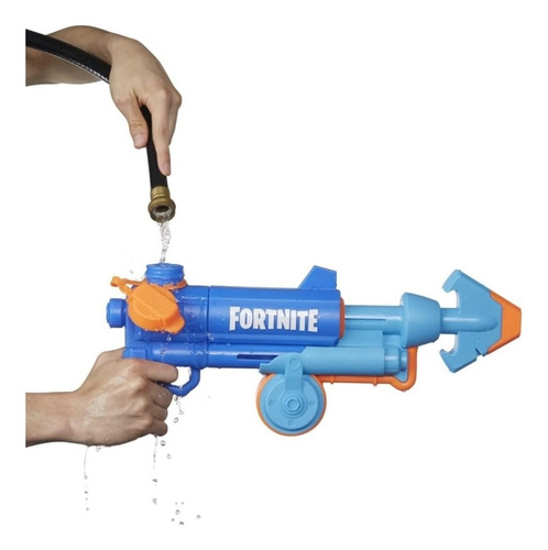 Nerf Fornite Hg Lanzador De Agua Azul Acero