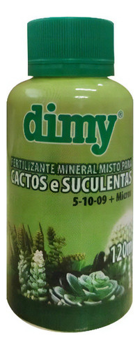 Fertilizante Concentrado Cactos E Suculentas Dimy 120ml