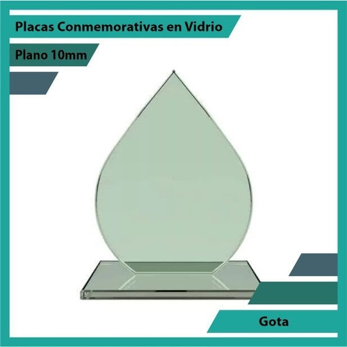 Trofeos Y Reconocimiento En Vidrio Gota 10mm