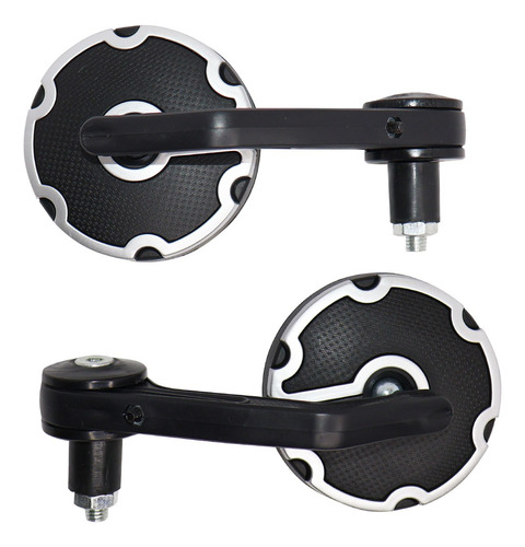 Espejos - Tipo Café Racer Greca Plateada Universales