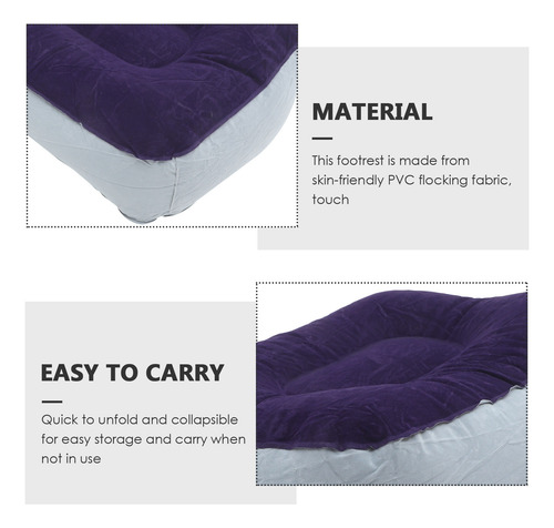 Almohada Inflable Para Reposapiés, Taburete De Masaje De Pie