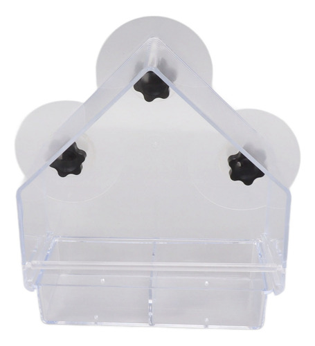 Comedero Para Pájaros Con Ventana, Desmontable, Transparente