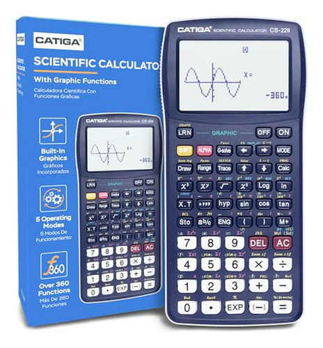 Calculadora Científica Catiga Con Funciones Gráficas - Modos