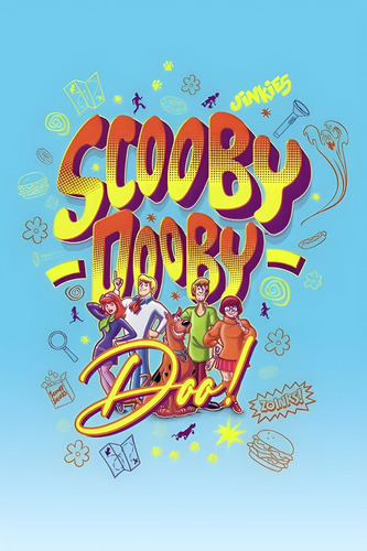 Poster Scooby Doo Autoadhesivo 100x70cm#1454