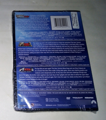 Spy Kids 1,2y3 + Mini Espías 4 - 4dvds Español Latino (Usado)