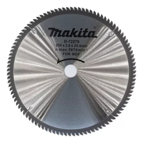 Disco De Sierra P/melamina 10' 100 Dientes Makita D-72279