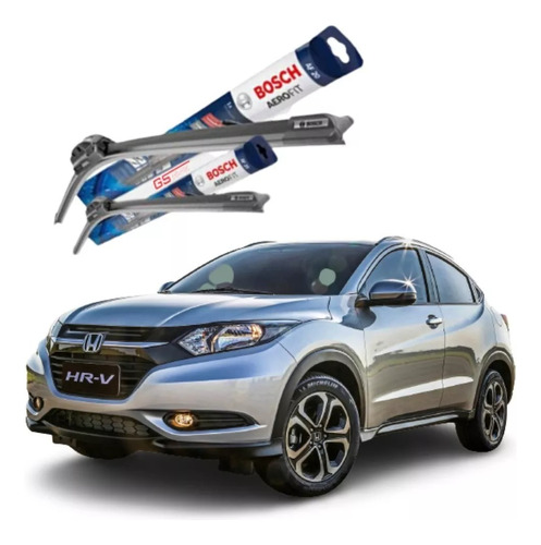 Kit X2 Escobillas Delanteras Bosch Aerofit Honda Hrv Todas 