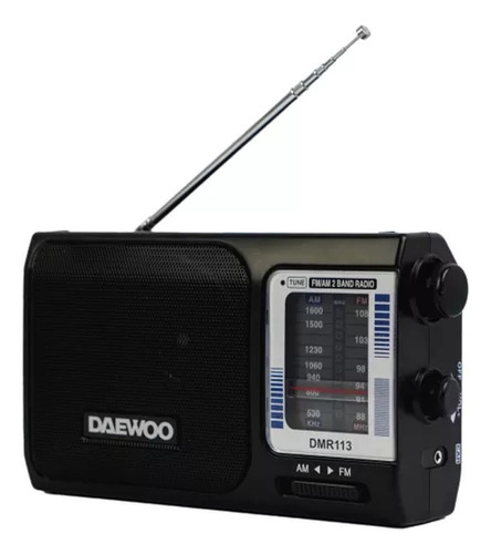 Radio Portatil Daewoo Dmr113 Am/fm C/ Antena Telescopica Aux