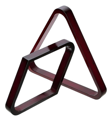 Juego De Estantes Para Bolas De Billar Planas De 2 Rojo