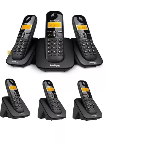 Telefone Sem Fio Com 2 Ramais Adicionais TS 3113 Intelbras