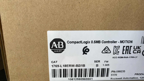 Allen Bradley Compactlogix 1769-l18erm-bb1b