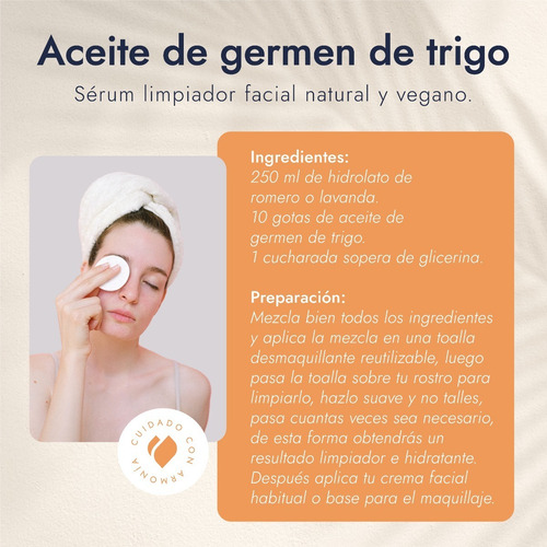 Imagen 6 de 9 de Aceite De Germen De Trigo Puro 250 Ml