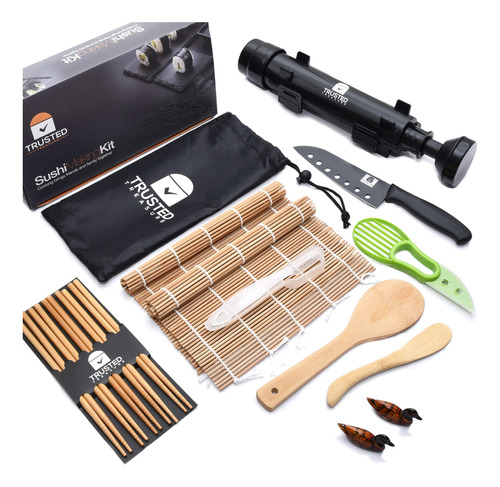 Sushi Making Kit For Beginners Diy All In One 17 Piece