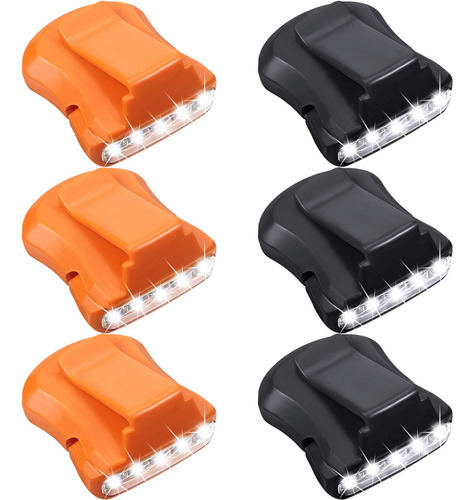 6 Faros Delanteros Con Clip, Accesorios Para Casco Duro, 5 L