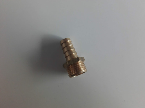 Imagen 3 de 5 de Teton Macho 1/2 Bronce P/ Mangueras De 13 Mm Espiga