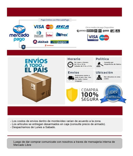 Mueble Cocina Compacta + Mesada + Pileta Acero Incluida LG
