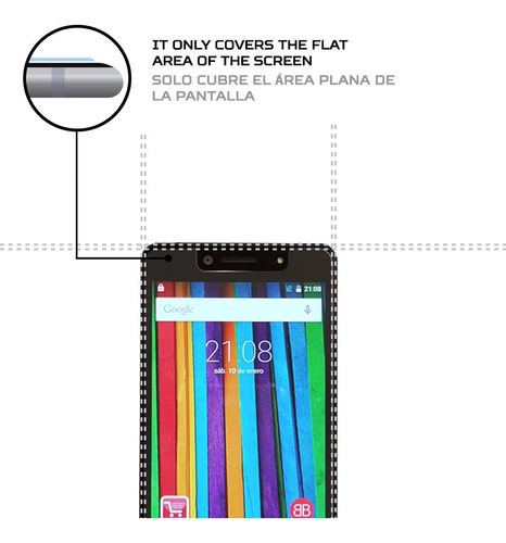 Protector De Pantalla Anti-shock Wolder Wiam 71 Plus