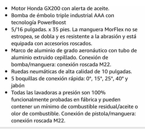 Hidrojet Hidrolavadora Honda 3600 Psi , Bomba Triplex