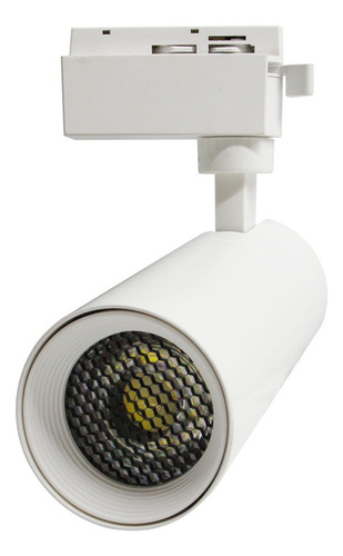 6 Lamparas Led De Riel 20w Luz Cálida Con 5 Rieles De 1 Mtro