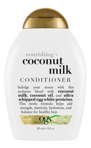Acondicionador OGX Nourishing + Coconut Milk en botella de 385mL por 1 unidad