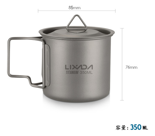 Taza De Titanio Plegable, Portátil, Para Picnic, Acampada
