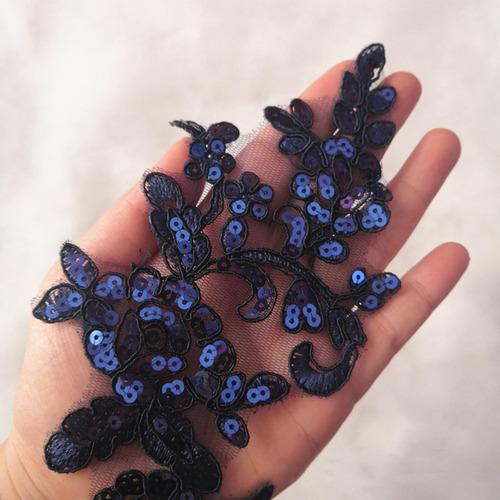 2 Uds Apliques De Flores De Encaje Adornos De Encaje Para