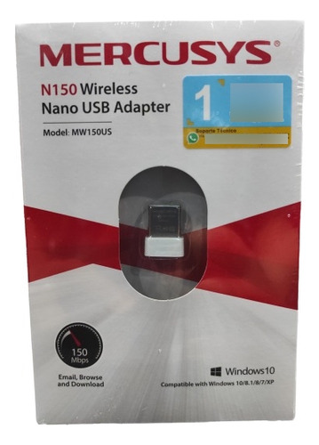 Adaptador Wifi Nano Usb Mercusys N150 150mbps Transmisor
