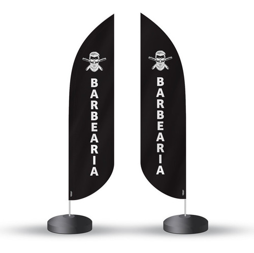 Wind Banner (flag Banner) 2,5 Metros - Barbearia  (m3)