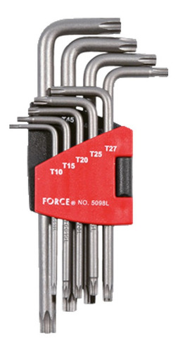 Juego De Llaves Torx T10-t50 9p Largas (5098l) - Force