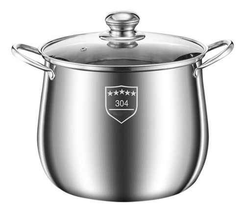 Olla H Stock Pot De Acero Inoxidable Con Tapa Y 8002