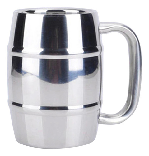 2x Taza De Cerveza De Doble Pared De Material Acero