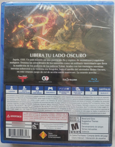 Nioh 2 Para Playstation 4 Original Nuevo (Usado)
