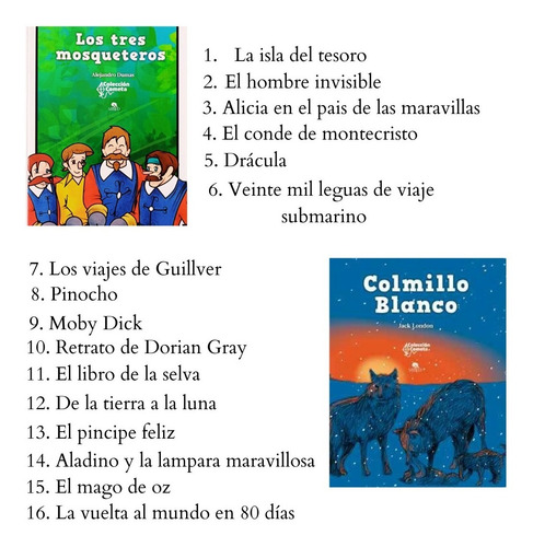 Colección Cometa Clásicos Para Niños / 27 Pzas