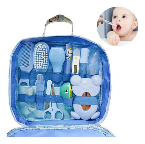 Kit De Cuidado E Higiene Para Bebés Recién Nacidos 13 Piezas Color Azul  Genérica 13PCS Baby Health Care Kit azul - x 13