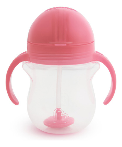 Copa de entrenamiento Click Locky Pink Straw, diseño Munchkin Smooth