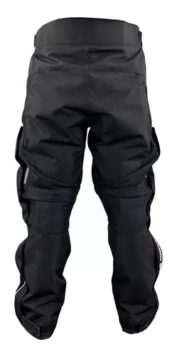 Pantalones de motociclista para hombre con armadura con forro interior de  aramida resistente a la abrasión, para todas las estaciones (color negro
