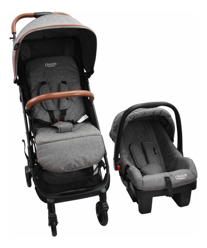 Sistema De Viaje Compacto Infanti Gris Carriola Y Porta Bebé