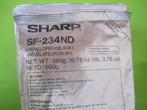 Revelador Sharp Ar-234nd, Para Fotocopiadora Sf-2314/2414