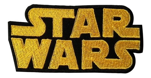 Parche Bordado Logo Star Wars, Letras Amarillas