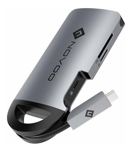 Novoo Hub Usb C 8 En 1 Usb-c Dock Con Cable Oculto, Adaptado