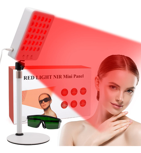 Terapia De Luz Roja Para Cara Y Cuello, Led Rojo 660 Nm Infr