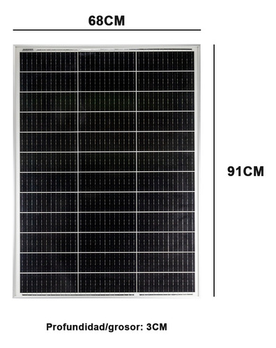 Panel Solar 120wp 120 Watts Para Cargar Baterías De 12 Volts