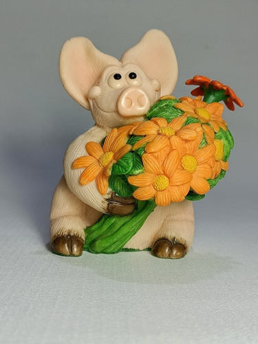 Figura Decorativa Cerdito Piggin Original Importada 8,5 Cms 