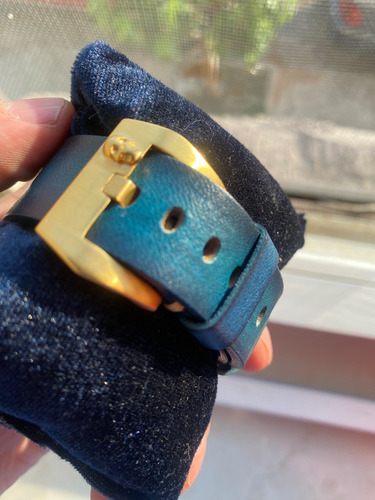 Reloj Automático Capitán Willard Leviatan Seiko Mod Azul Dorado Azul