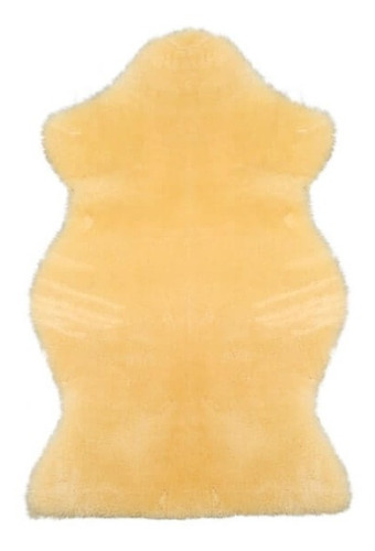 Cuero Lanar Medicinal Anti Escara, Corderito, Muflon Color Amarillo Diseño De La Tela Lanar Rasado Medicinl