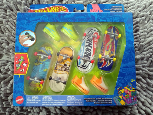 Hot Wheels Skate Pack Patineta Y Tenis Tony Hawk Tricked Out (Usado)