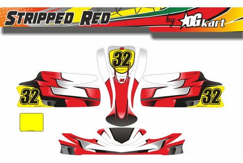 Calcos Karting Laminadas Brillante - Stripped