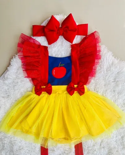 Branca de neve roupa bebe 2025